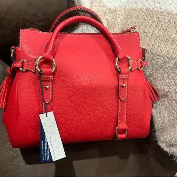 🌶️Dooney & Bourke pebbled Leather Satchel in Pepper 🌶️ - Picture 2 of 7